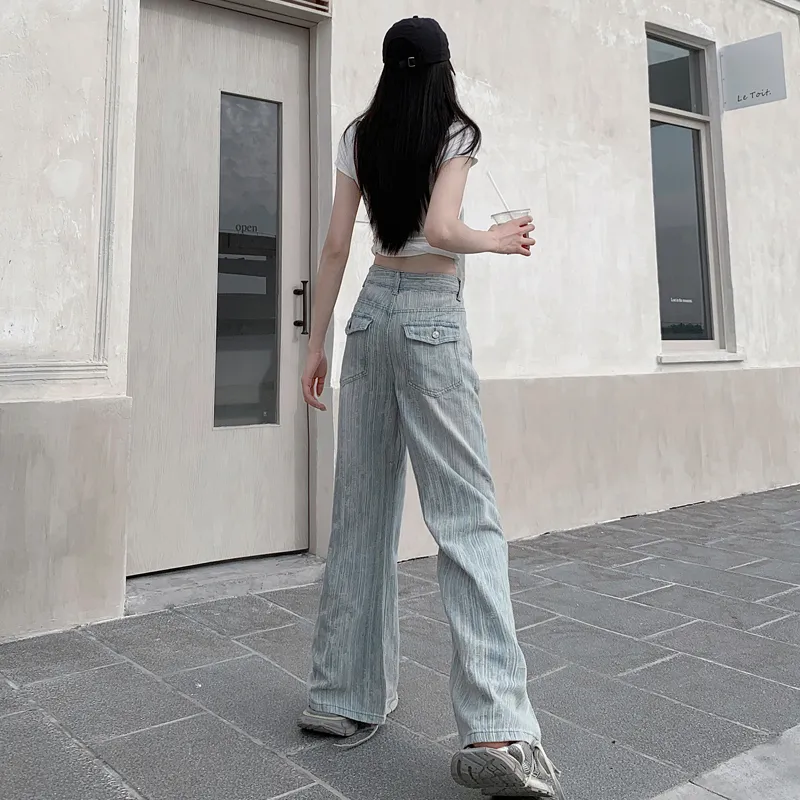 PZHK Jeans Women's Light Blue-6