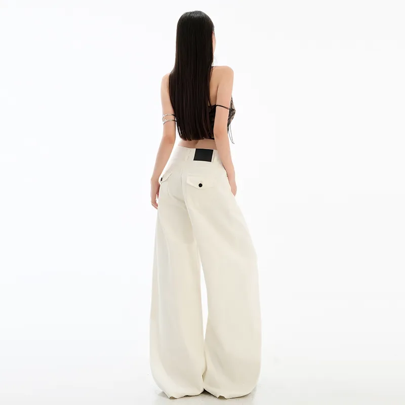 PZHK Jeans Women's Apricot-6
