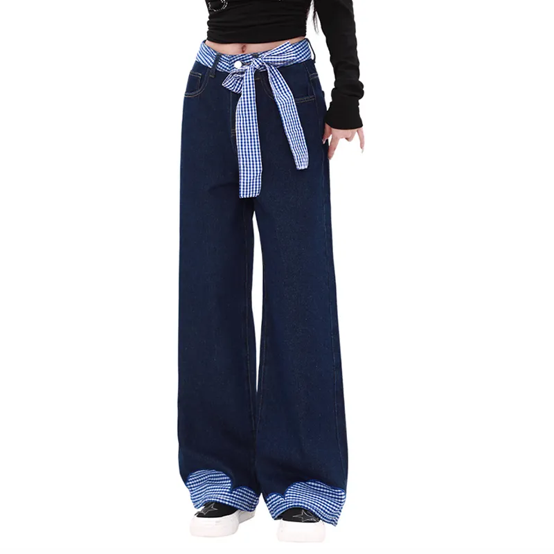 PZHK Jeans Women's Blue-2