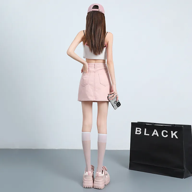 Pzhk Denim Short Skirts Women's-11