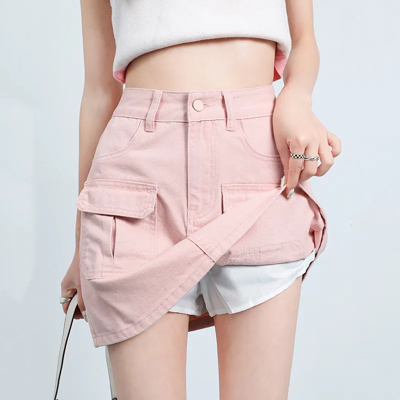 Pzhk Denim Short Skirts Women's-8