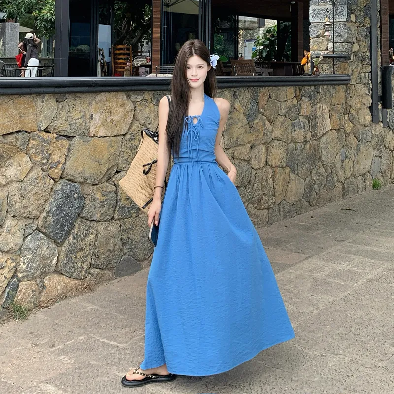 PZHK Sleeveless Dresses Women's-2