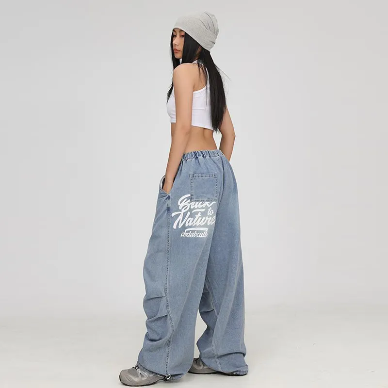 PZHK Jeans Women's Blue Shopping Bag Included-3