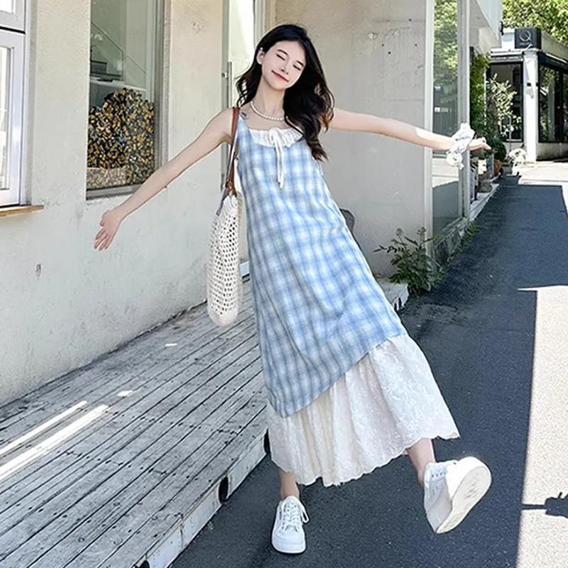 PZHK Slip Dresses Women's-3
