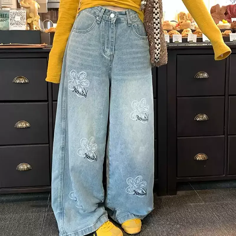 PZHK Jeans Women's Blue-4