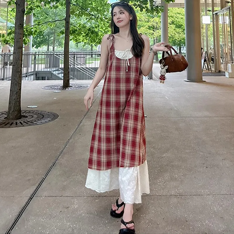 PZHK Slip Dresses Women's-11