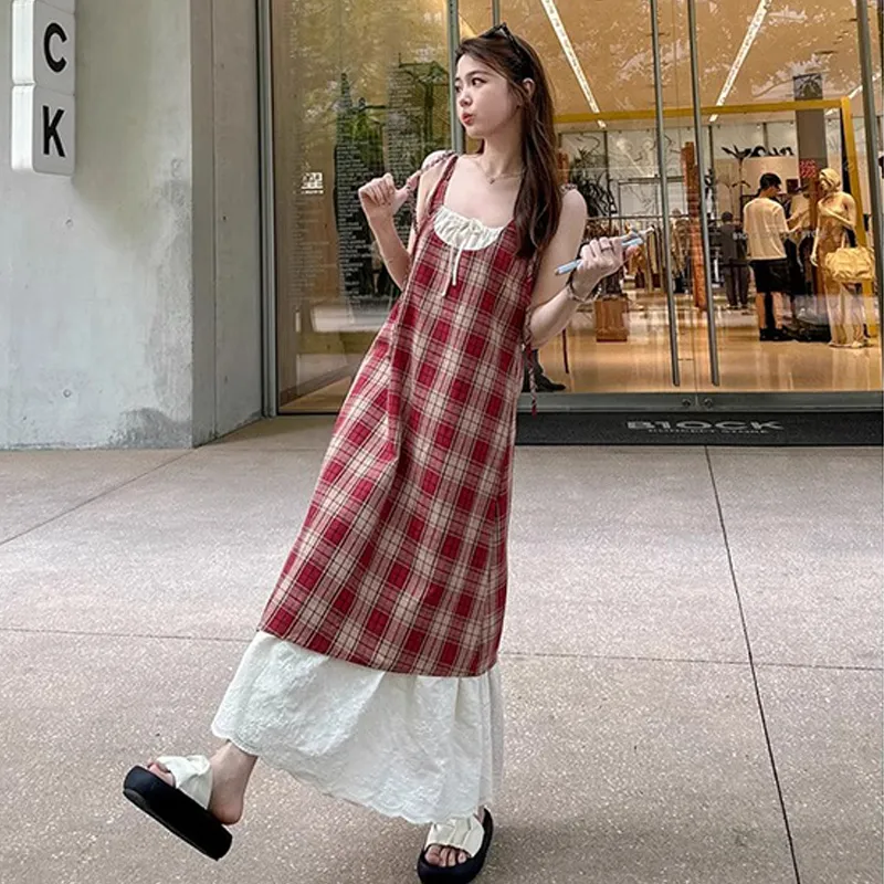 PZHK Slip Dresses Women's-9