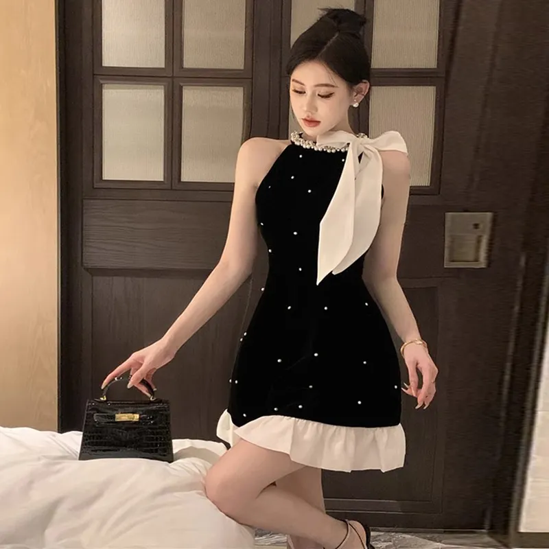 Pzhk Sleeveless Dress Women's Black-4