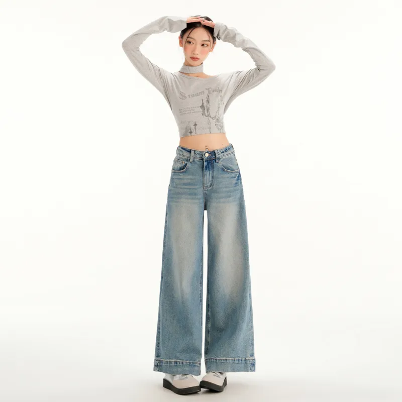 PZHK Jeans Women's Blue-2