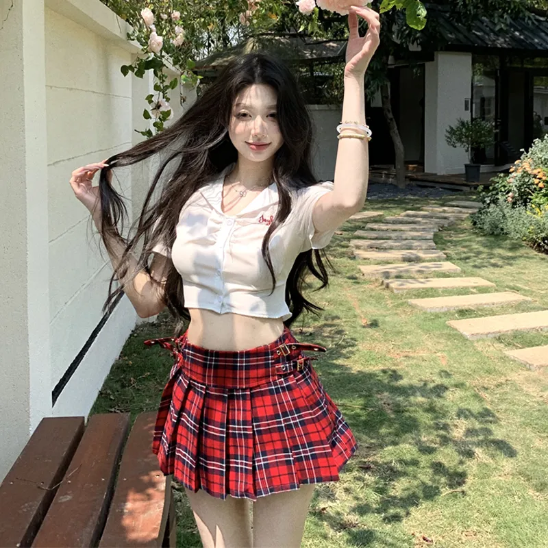 PZHK Two Piece Skirt Sets Women's-1
