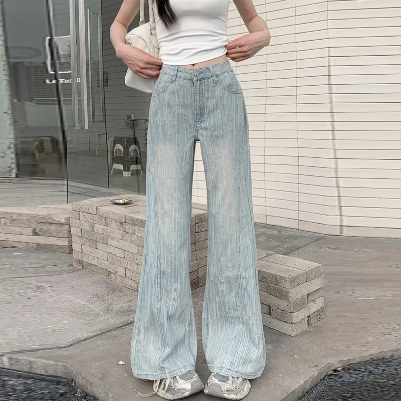 PZHK Jeans Women's Light Blue-2