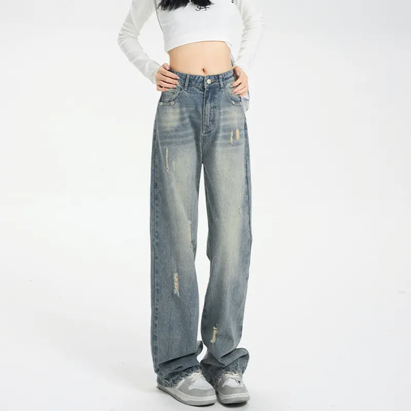 PZHK Jeans Women's Blue-5