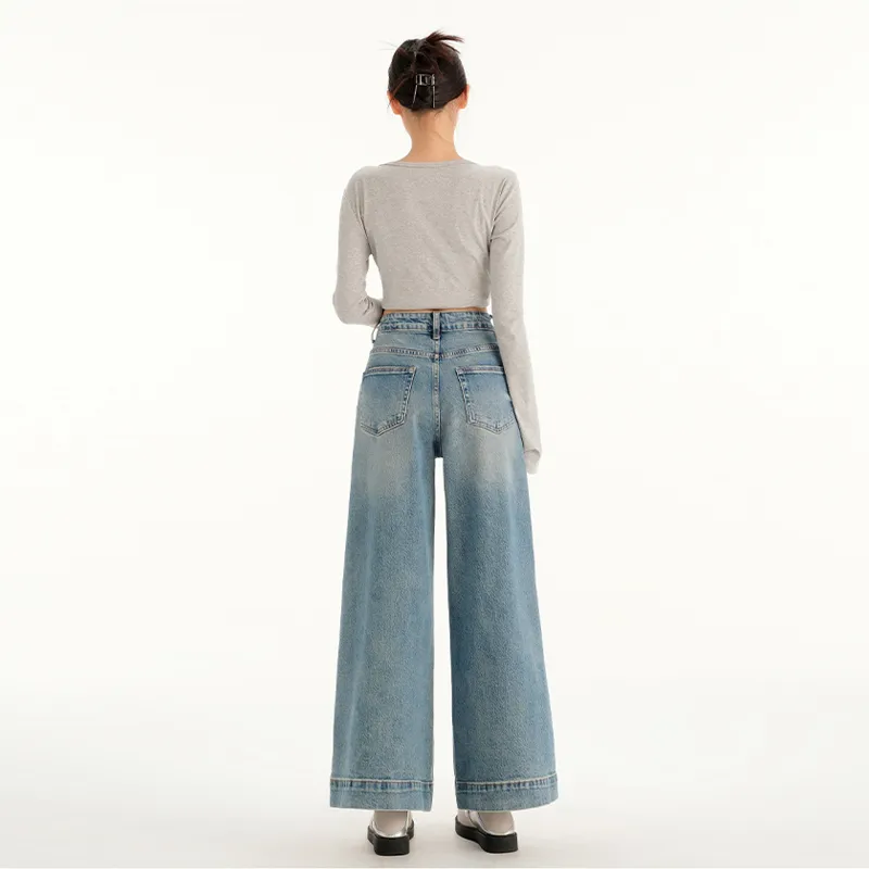 PZHK Jeans Women's Blue-6