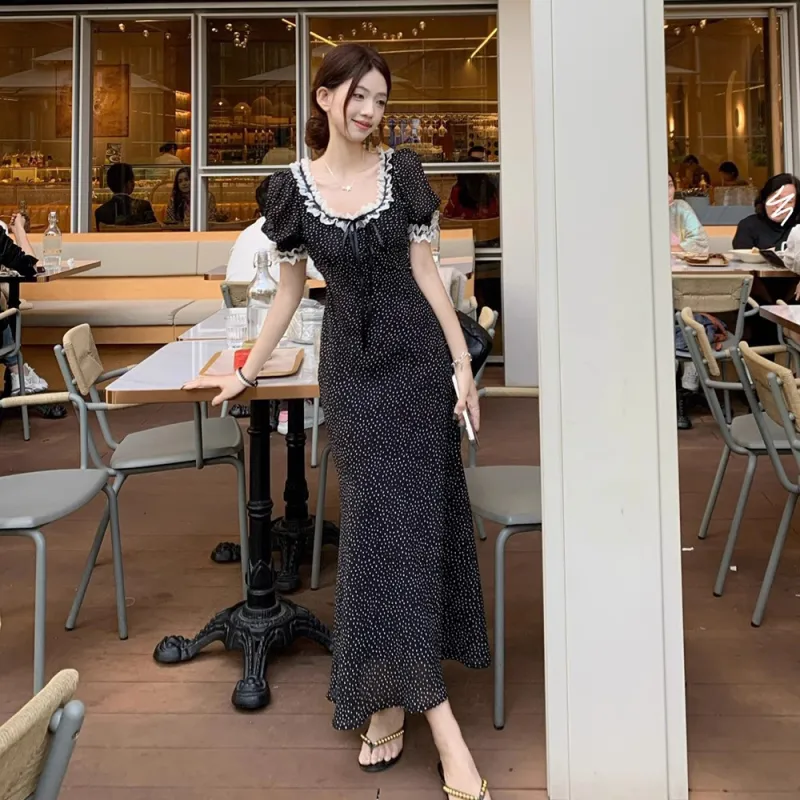 KUNZHUDAXIANG Short Sleeved Dress Women's-12