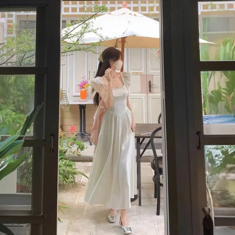 KUNZHUDAXIANG Short Sleeved Dress Women's-8