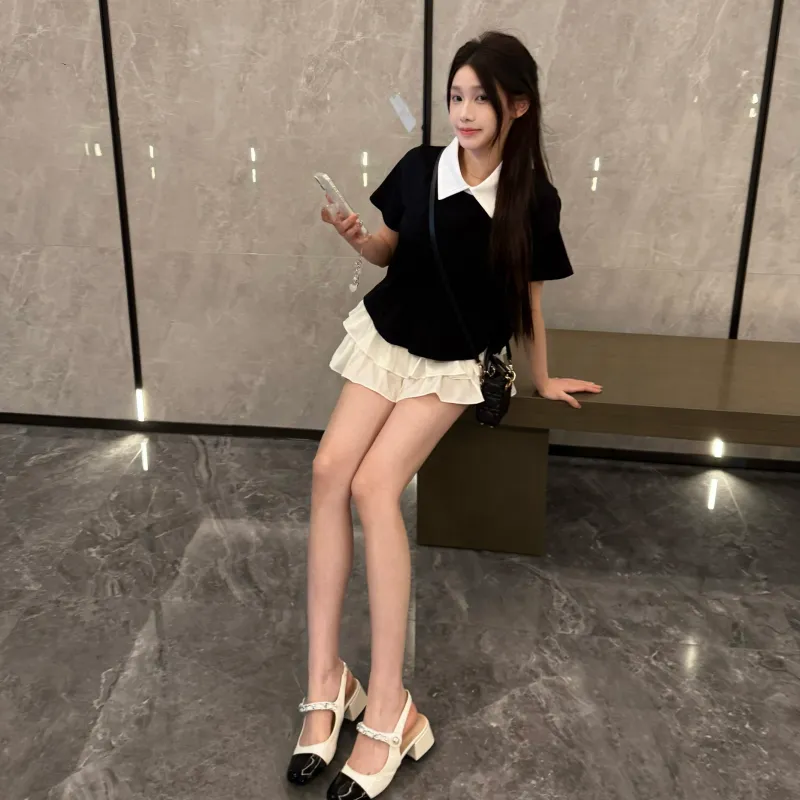 KUNZHUDAXIANG Skirt Set Women's-2