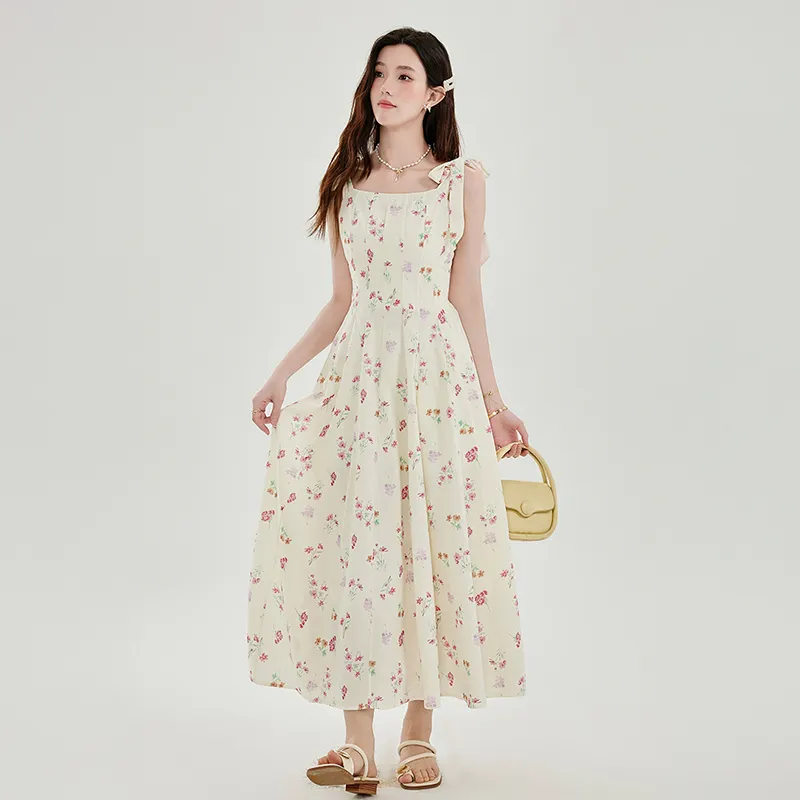 SKYA Slip Dresses Women's Apricot-5