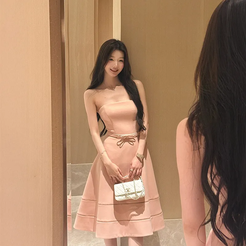 SKYA Sleeveless Dresses Women's Pink-5