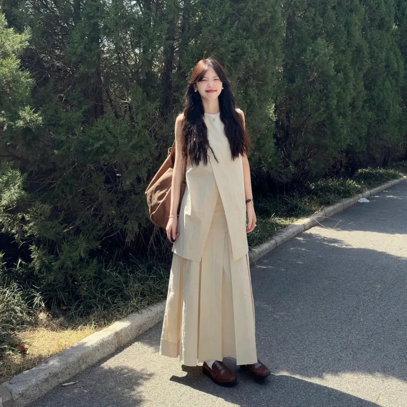 KUNZHUDAXIANG Skirt Set Women's-3
