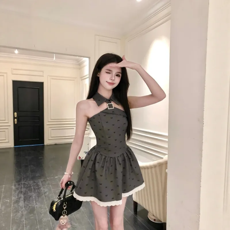 SKYA Sleeveless Dresses Women's Gray-3