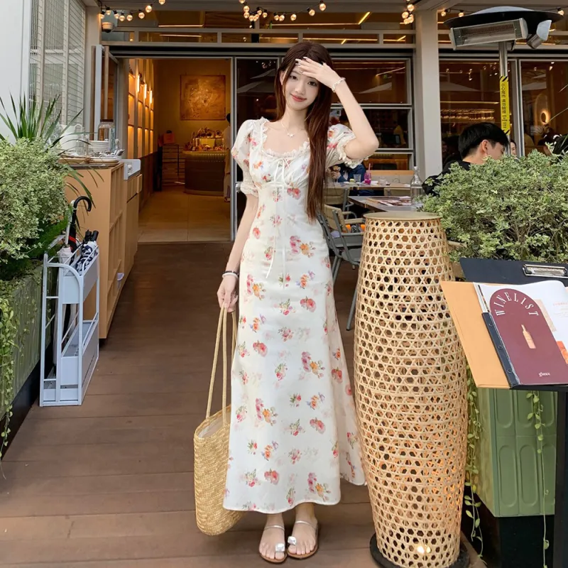 KUNZHUDAXIANG Short Sleeved Dress Women's-5