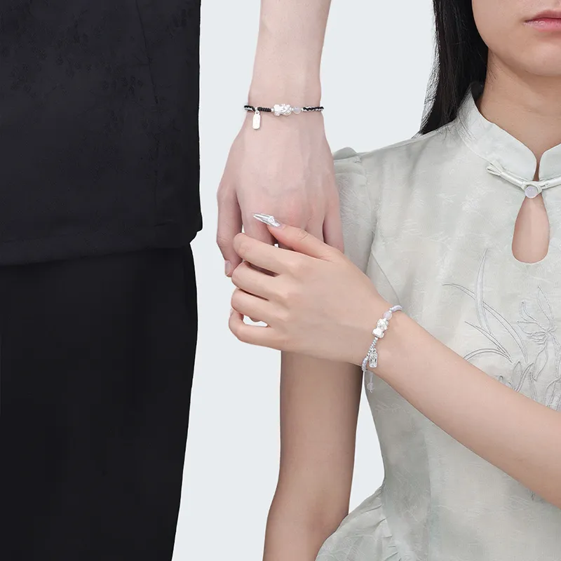 Kelanxi Alloy Rope Bracelets Unisex-3