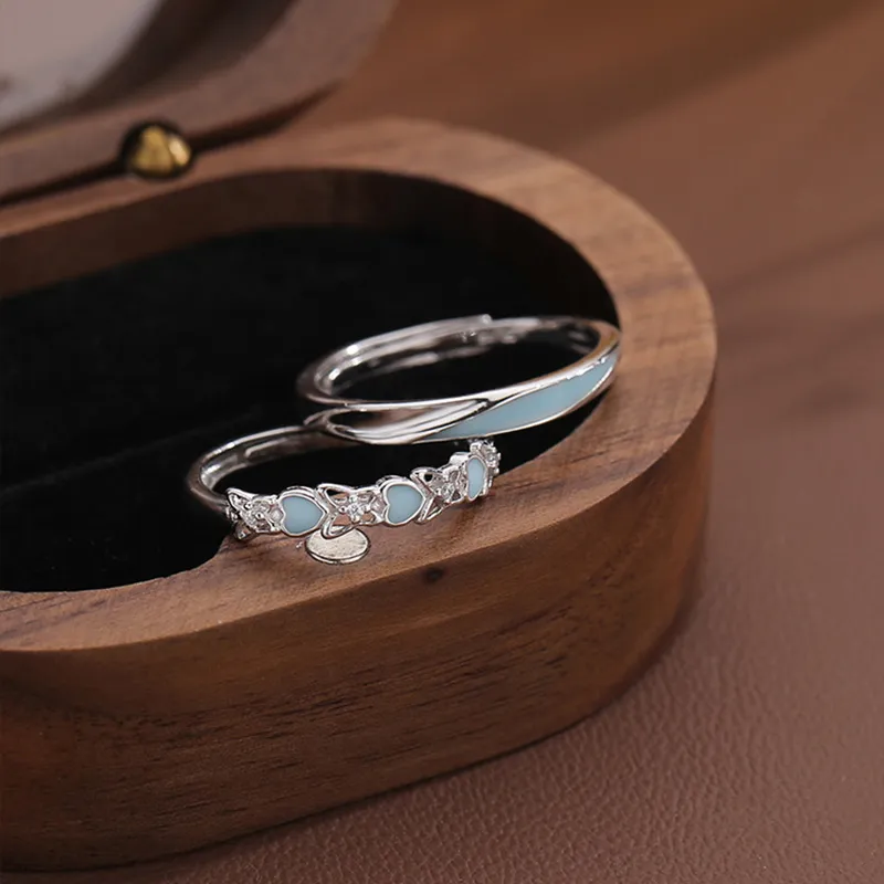 Kelanxi 999 Fine Silver Rings Unisex-5