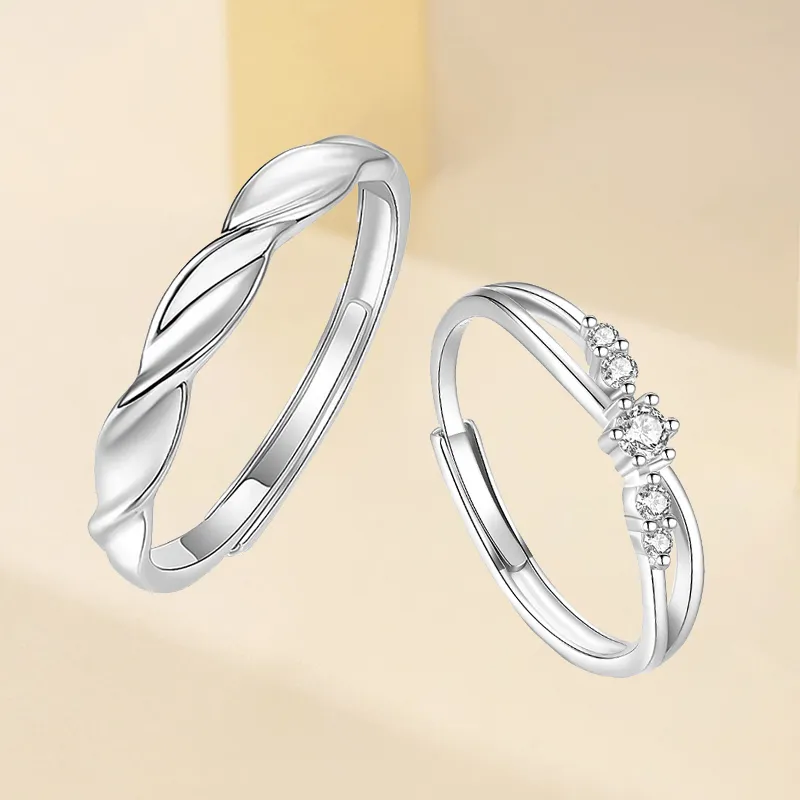 Kelanxi 999 Fine Silver Rings Unisex-2