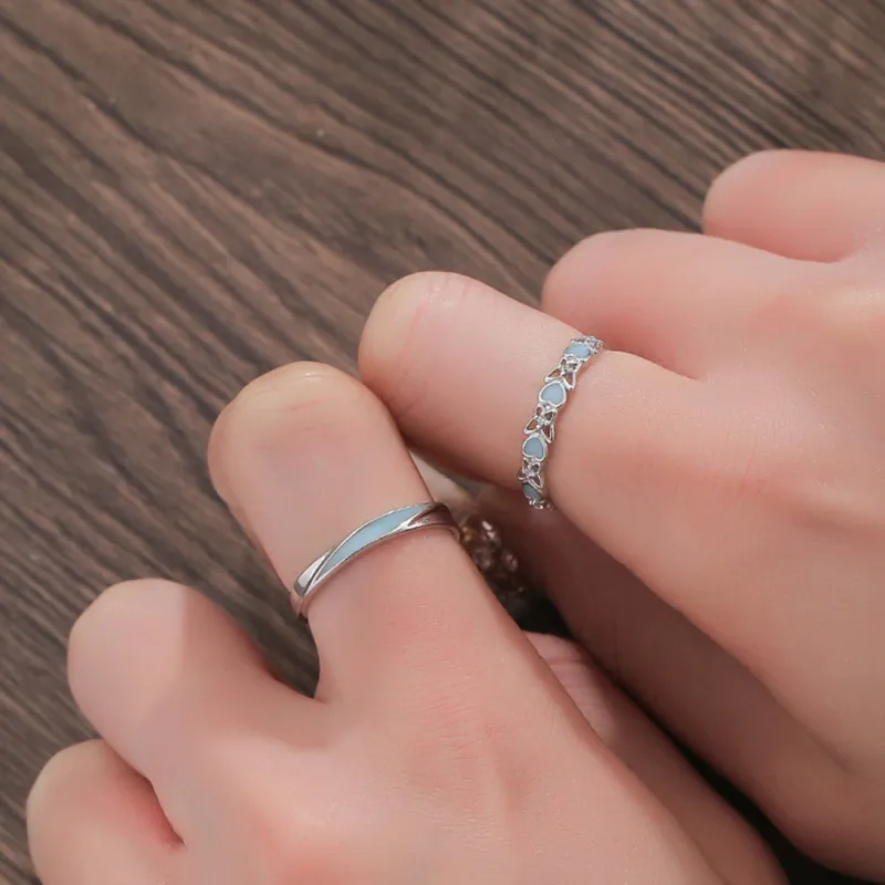 Kelanxi 999 Fine Silver Rings Unisex-1