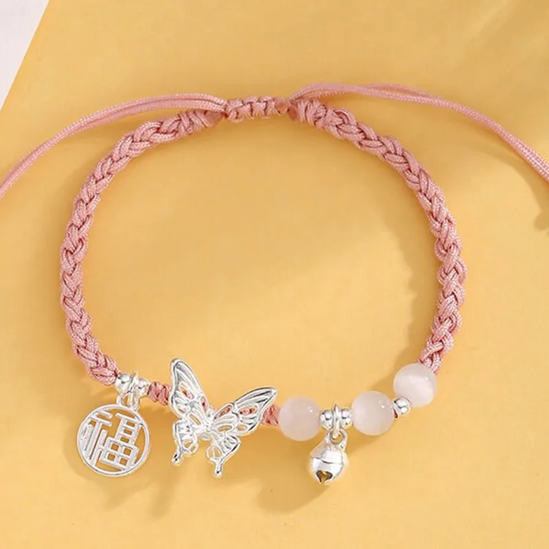 Kelanxi Synthetic/Artificial Glass Cat Eye Rope Bracelets Women's-2