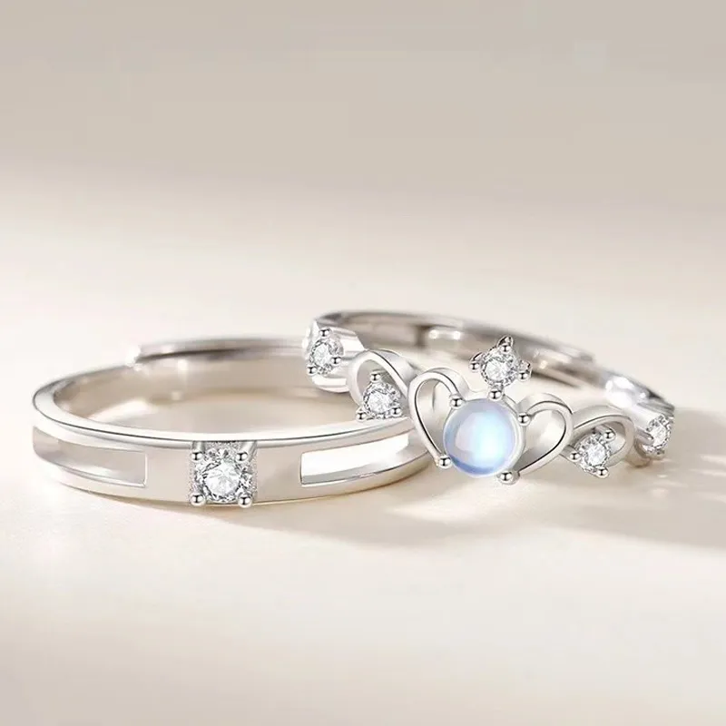 Kelanxi Copper Zircon Rings Unisex-4