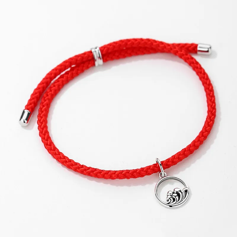 Kelanxi 925 Sterling Silver Rope Bracelets Unisex-4