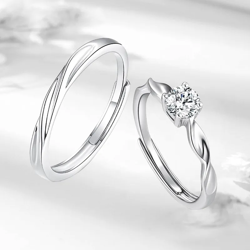 Kelanxi 999 Fine Silver Rings Unisex-1