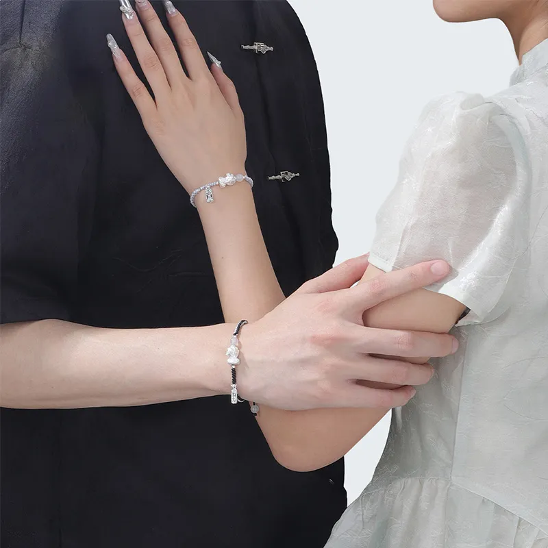 Kelanxi Alloy Rope Bracelets Unisex-5