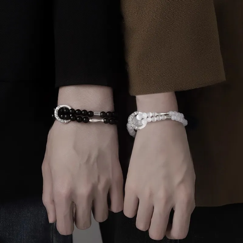 Kelanxi Obsidian Bracelets Unisex-1