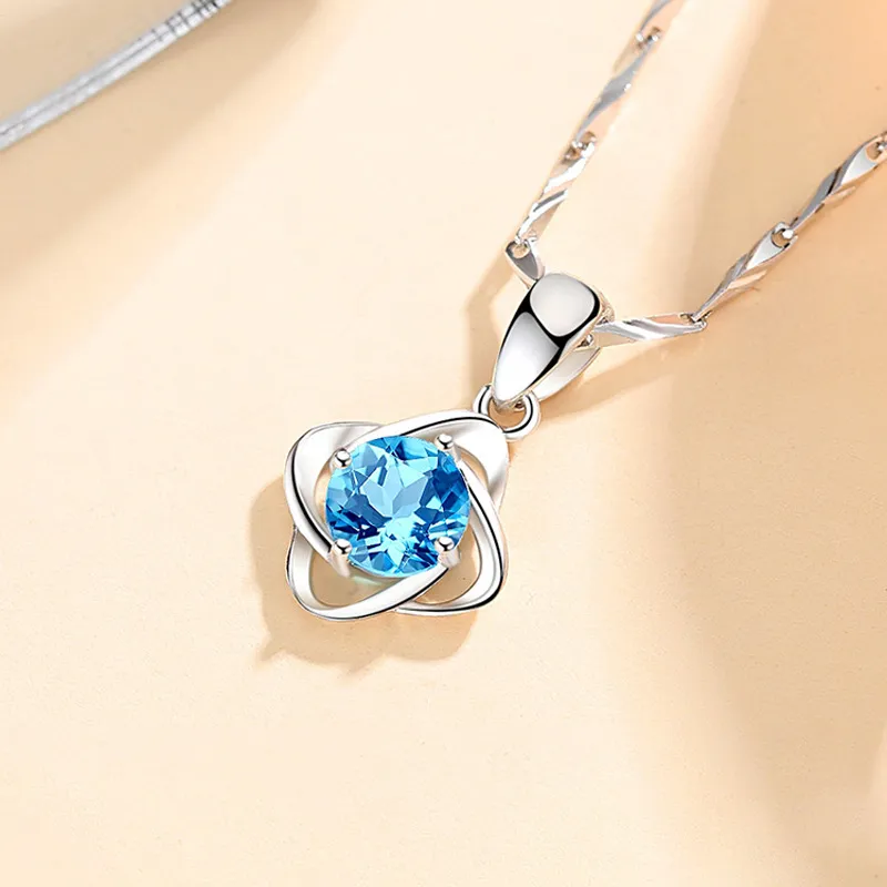 High Purity Sterling Silver S999 Material Exquisite Necklace Women's-5