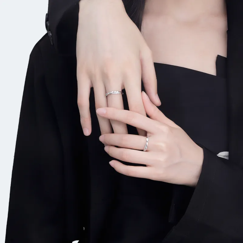 Kelanxi Sterling Silver Rings Unisex-3