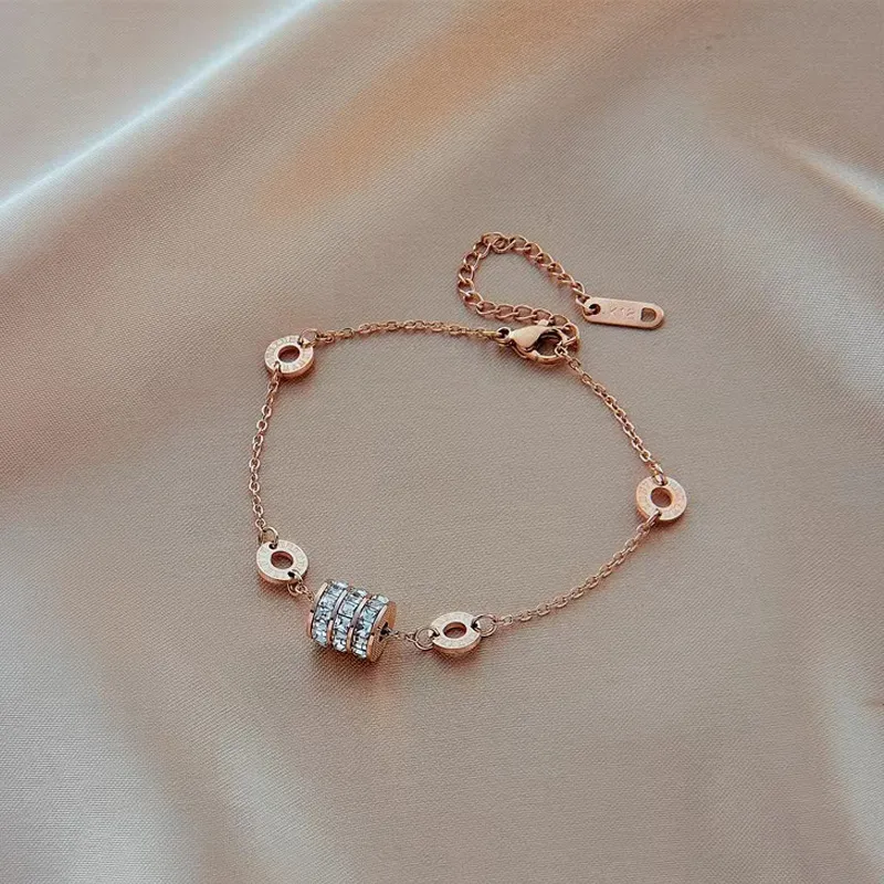 Kelanxi Copper Necklaces Women's Rose Gold-9