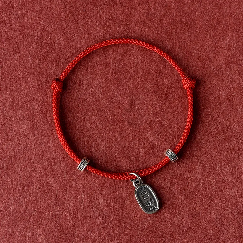 Kelanxi 925 Sterling Silver Rope Bracelets Women's-5