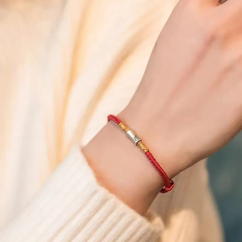 Kelanxi 925 Sterling Silver Rope Bracelets Women's-7