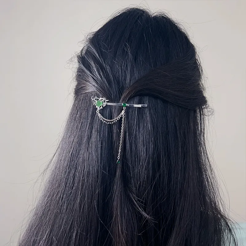 Kelanxi Hair Clips Women's Silver-1