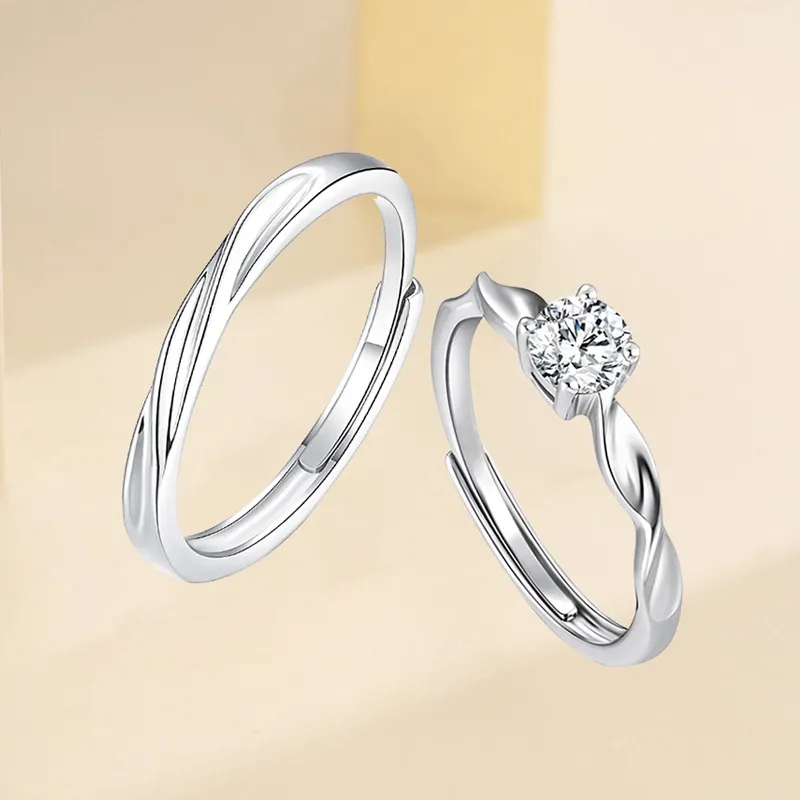 Kelanxi 999 Fine Silver Rings Unisex-3