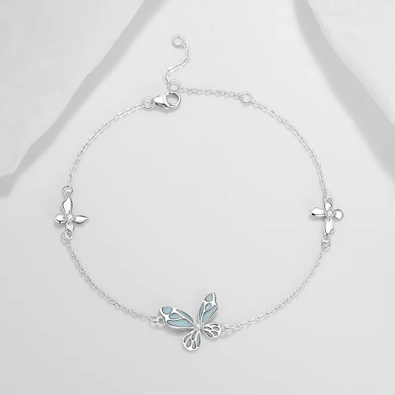 Kelanxi 925 Sterling Silver Bracelets Women's-1