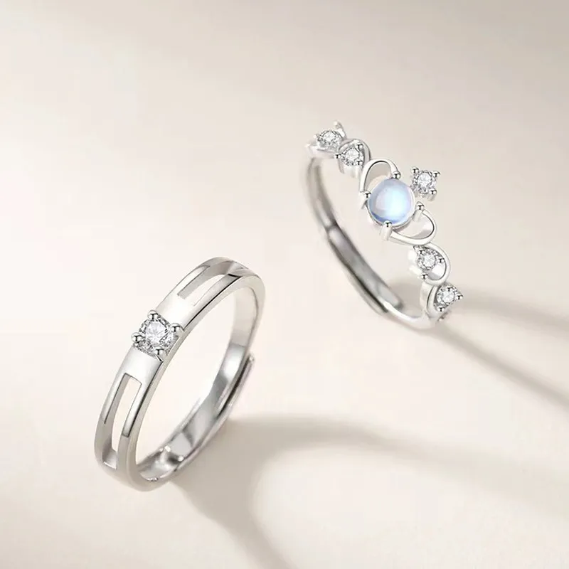 Kelanxi Copper Zircon Rings Unisex-1