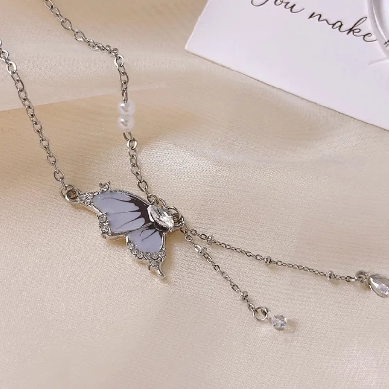 Kelanxi Titanium Steel Necklaces Women's-1
