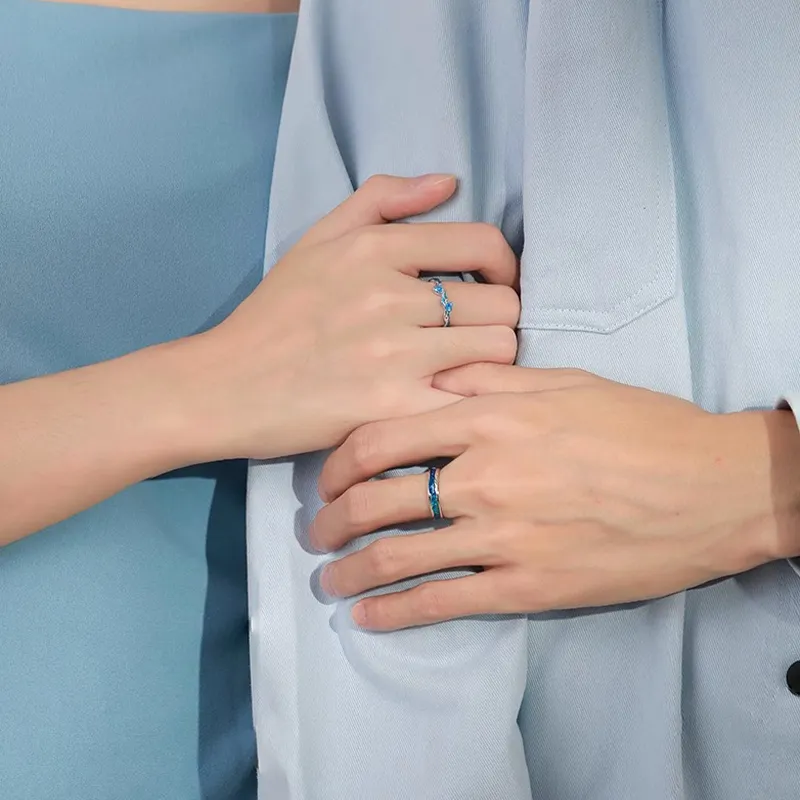 Kelanxi 999 Fine Silver Rings Unisex-3