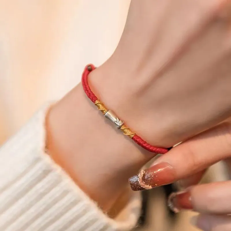 Kelanxi 925 Sterling Silver Rope Bracelets Women's-1