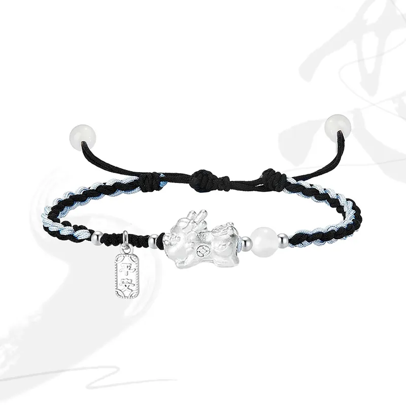 Kelanxi Alloy Rope Bracelets Unisex-2