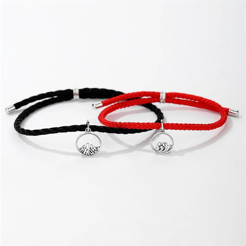 Kelanxi 925 Sterling Silver Rope Bracelets Unisex-5