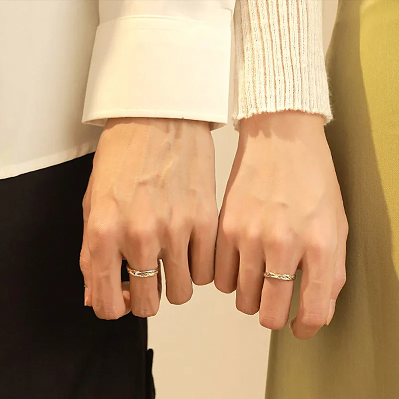Kelanxi 925 Sterling Silver Rings Unisex-8